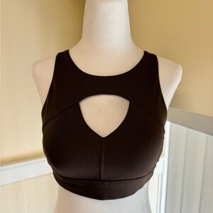 Alo Brown Mesh Back Athleisure Bra